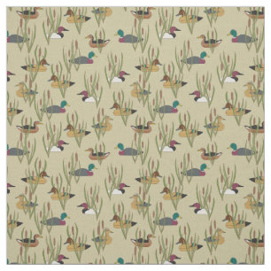 Tissu Jouets vintages de canard se cachant dans des mate