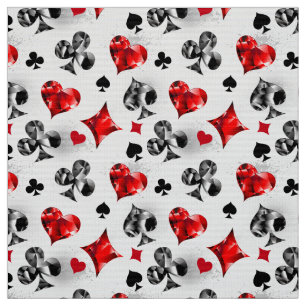 Tissu Joueur de poker Joueur de cartes de jouer costumes