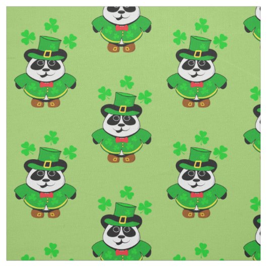 Tissu Jour de la Saint Patrick Cute Leprechaun Ours (Échantillon)
