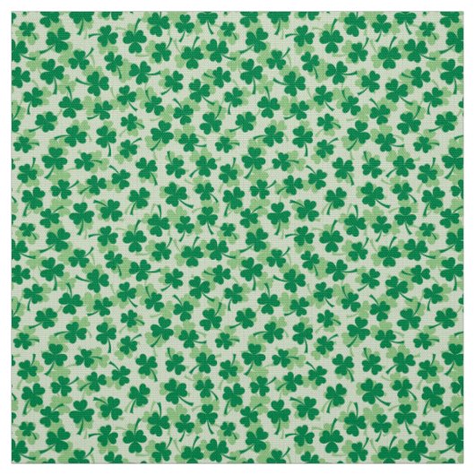 Tissu Jour de la Saint Patrick de motif de shamrock (Échantillon)