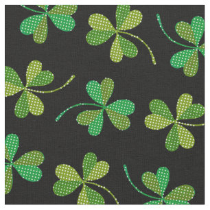 Tissu Jour de la Saint Patrick Mignonne Motif Shamrock V