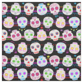 Tissu Jour Des Crânes De Sucre Morts (Échantillon)