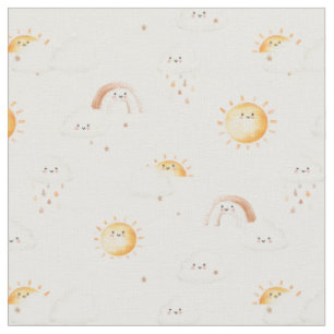 Tissu Journée ensoleillée météo heureuse ensoleillement