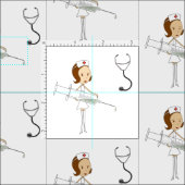 Tissu Journée internationale des infirmières (Carreau)