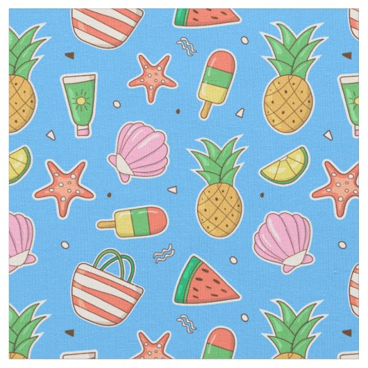 Tissu Jours de Plage (Fermer)