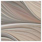 Tissu Joyeuse Fleur Abstrait Beige Brown Floral Fractal (Échantillon)