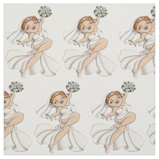 Tissu Joyeuse mariée 03 (Échantillon)