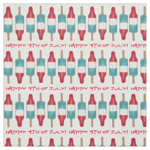 Tissu Joyeux 4 juillet Americana Rocket Pop Popsicles