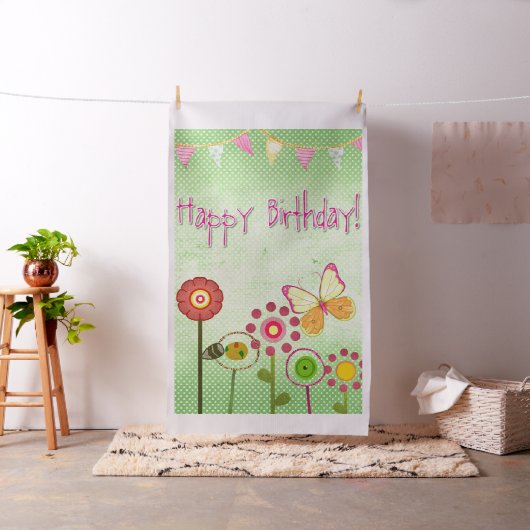 Tissu Joyeux anniversaire (In Situ)