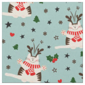 Tissu Joyeux chat de Noël - Noël (Fermer)