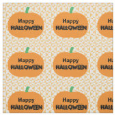 Tissu Joyeux Citrouilles d'Halloween (Échantillon)