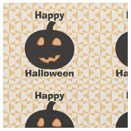 Tissu Joyeux Citrouilles d'Halloween (Fermer)