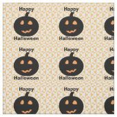 Tissu Joyeux Citrouilles d'Halloween (Échantillon)