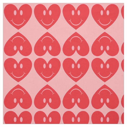 Tissu Joyeux Coeur du visage (Échantillon)
