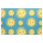 Tissu Joyeux dessin de face de soleil (Fat Quarter)