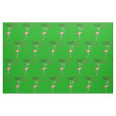 Tissu Joyeux Flamant rose de Noël (Fat Quarter)