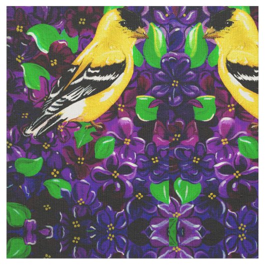 Tissu Joyeux Goldfinch 2 (Fermer)
