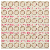 Tissu Joyeux Hanoukka Chanukah Jelly Donut Sufganiyah (Échantillon)