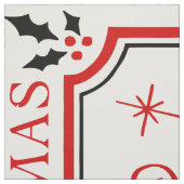 Tissu joyeux krampus de Noël (Échantillon)