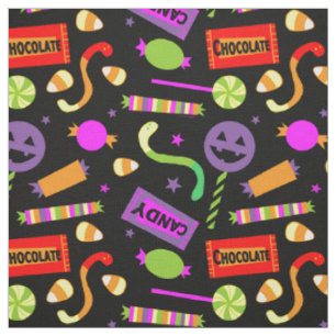 Tissu Joyeux Motif de bonbons Halloween