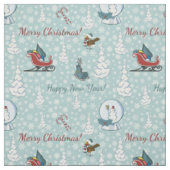 Tissu Joyeux motif de Noël (Échantillon)