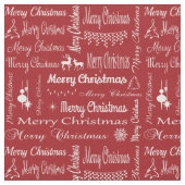 Tissu Joyeux Noël (Fermer)