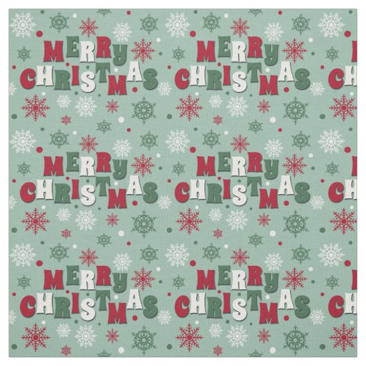 Tissu Joyeux Noël (Échantillon)