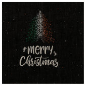 Tissu Joyeux Noël avec drapeau d'Irlande (Fermer)