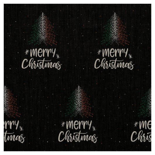 Tissu Joyeux Noël avec drapeau d'Irlande (Échantillon)