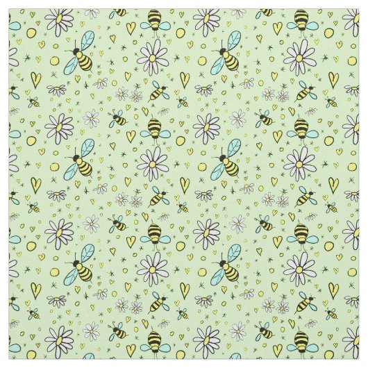 Tissu joyeux printemps (Échantillon)