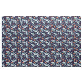 Tissu Joyeux requins dansants sur Ocean Blue (Fat Quarter)