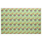 Tissu Joyeux St. Patrick's Day Rainbow Pot of Gold Green (Fat Quarter)