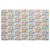 Tissu Joyeux texte coloré été (Fat Quarter)