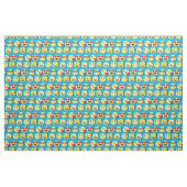 Tissu Joyeux visages mignons sourires (Fat Quarter)