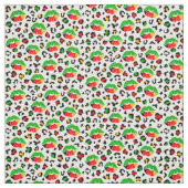 Tissu Junetdix Lips Baisers Leopard Spots Motif (Échantillon)