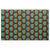 Tissu Junetdix Reine noire Afro Melanin  (Fat Quarter)