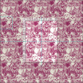 Tissu just kittens cherry (Carreau)