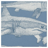 Tissu just sharks cobalt denim (Fermer)