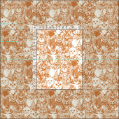 Tissu juste chatons épice (Carreau)
