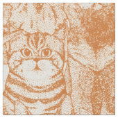 Tissu juste chatons épice (Fermer)