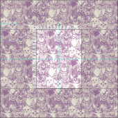 Tissu juste chatons violet (Carreau)