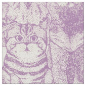 Tissu juste chatons violet (Fermer)