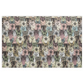 Tissu juste chats rétros (Yard)