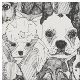 Tissu juste chiens (Fermer)