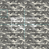 Tissu juste des alligators noirs (Carreau)