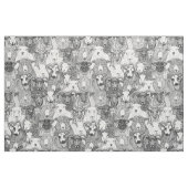 Tissu juste moutons noir blanc (Fat Quarter)
