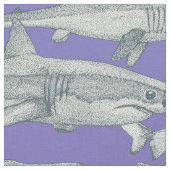 Tissu juste requins apatite lavande (Fermer)