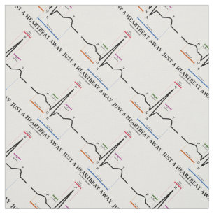Tissu Juste un humour parti de l'électrocardiogramme EC
