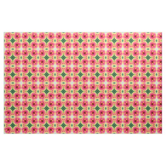 Tissu Kaléidoscope abstrait de ketmie (Yard)
