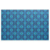 Tissu Kaléidoscope bleu de Bouddha (Fat Quarter)